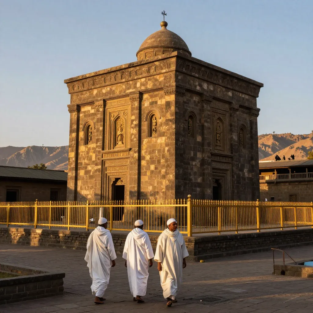 The Church of St Mary of Zion in Aksum Ethiopia