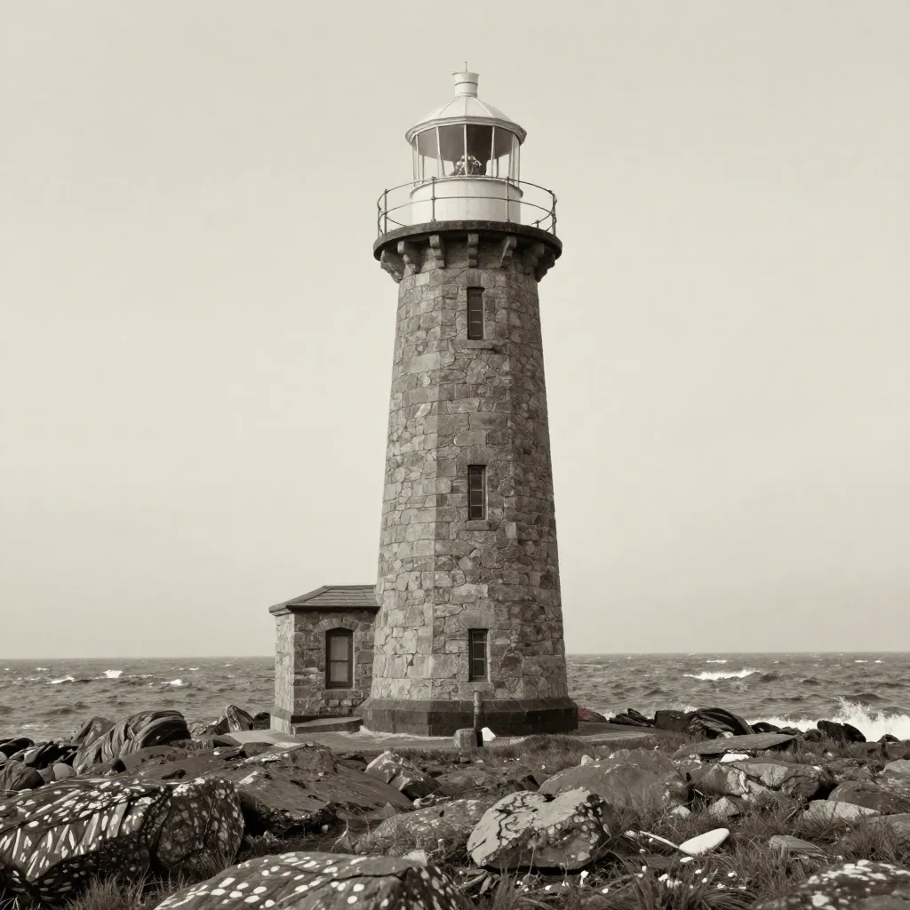 The Flannan Isles lighthouse as it appeared in 1900