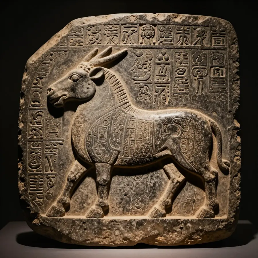 Ancient Indus Valley seal with mysterious undeciphered script