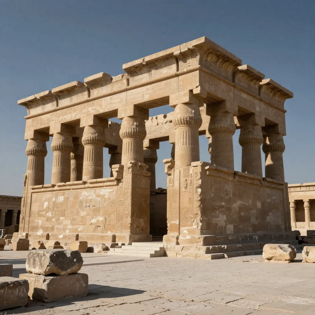 Ruins of the Serapeum temple in Alexandria