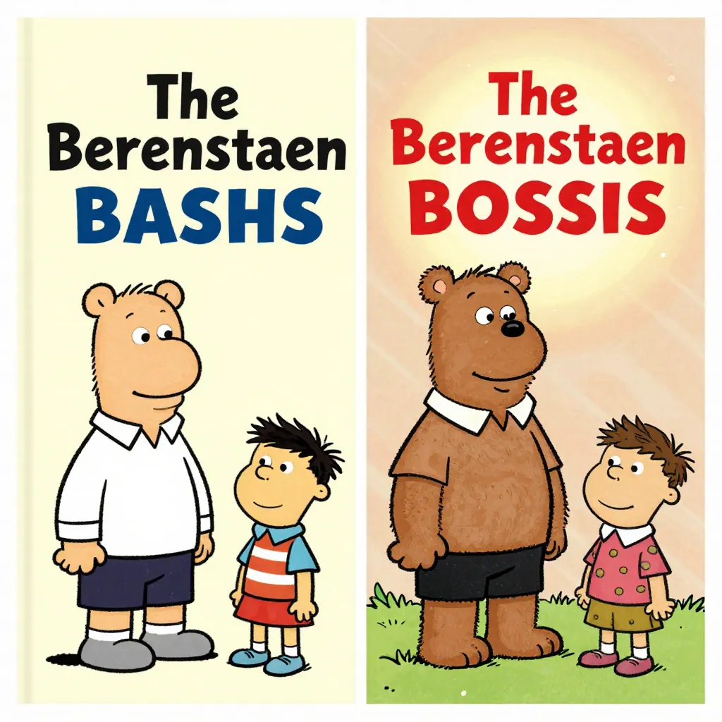 The Berenstain Bears vs Berenstein Bears spelling comparison