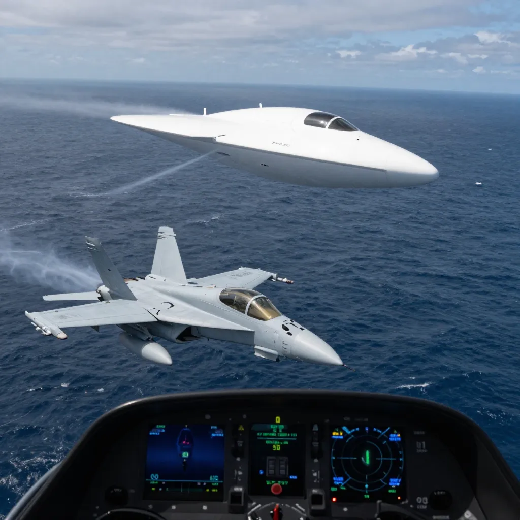 US Navy F/A-18 encountering the Tic Tac UFO over the Pacific Ocean