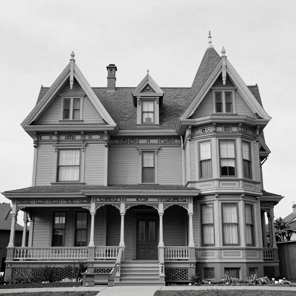 The sprawling Winchester Mystery House exterior